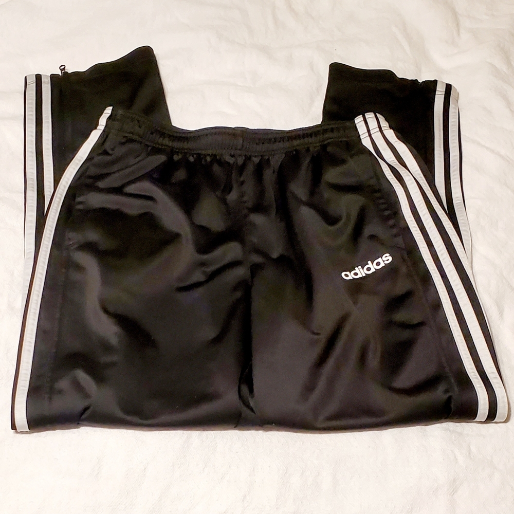 Adidas zipper bottom pants size large